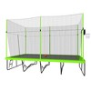 APRILSOUL 10FT by 17FT Rectangule Trampoline with Green Fabric Black Powder-coated Galvanized Steel Tubes with Basketball Hoop System - 3 of 4