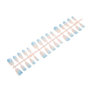 Unique Bargains Gradient Short Coffin Fake Nails 1 Pc - 1 of 4