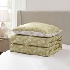 Nestl Modern Comforter Set, 3 Piece Botanical Bedding Set, Reversible Comforter Bed Set - 4 of 4