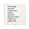 Slickblue Funny Wood Wall Sign 7x7 – Retro Parenting Quote for Rustic Decor, Shelf or Wall Display, Color Options - 3 of 3