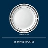LunaLulinlk Brasserie 10.25" Glass Dinner Plate (Set of 6) - 2 of 4