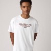 Levi's® Men's Relaxed Fit Short Sleeve Logo Crewneck T-Shirt - White/Red Embroidery - 2 of 3