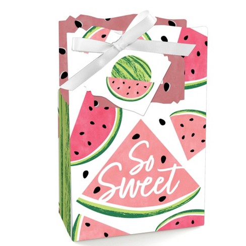 Big Dot of Happiness Sweet Watermelon - Fruit Party Favor Boxes - Set of 12 - image 1 of 4