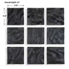 Uttermost Elegant Handcrafted Panels Malosi Wood Wall Decor Set of 9, Black - 4 of 4