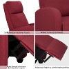 LACOO Linen Leather Recliner Chair Padded Club Chair for Home Theater - 4 of 4