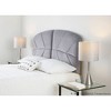 LumiSource Gemma 23" Metal Table Lamps: Brushed Nickel, Gray Linen Drum Shade, UL Listed, Set of 2 - 4 of 4