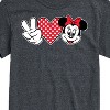 Men's - Disney - Peace Love Minnie Short Sleeve Graphic T-Shirt - 2 of 4