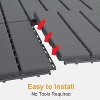 VINGLI Interlocking Deck Tiles, Anti-Slip Plastic Tiles for All Weather, Outdoor Flooring for Patio, Poolside, 27 Pcs 11.8"x11.8" - 4 of 4