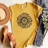 Simply Sage Market Women's Sunflowers Short Sleeve Graphic Tee - 3 of 4