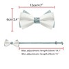 INSPIRE CHIC Men's Two Color Layered Adjustable Solid Color Bow Ties - 3 of 4