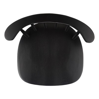 Jay Black Wood and Metal Counter Stool