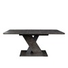 PAGED Extendable Dining Table Wood Console Table, 35.43-118.5" Living Room Table for Indoor and Outdoor, Space Saving - 3 of 4