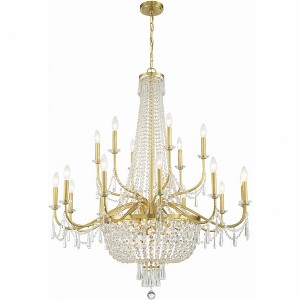 Crystorama Lighting Haywood 22 - Light Chandelier in  Aged Brass - 1 of 4