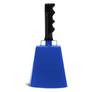 Blue Panda 11-Inch Royal Blue Cowbell with Handle, Loud Cowbells for Sporting Events, Weddings, Farm, and Celebrations - 1 of 4