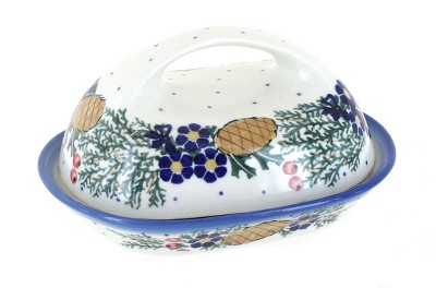 Blue Rose Polish Pottery Garden Of Blue Butter Dish : Target