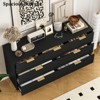 7 Drawers Dresser for Bedroom, Fluted Chest of Drawers with Gold Handle - 3 of 4