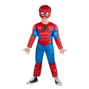 Marvel Spidey and His Amazing Friends Spider-Man Toddler Halloween Costume - 1 of 4