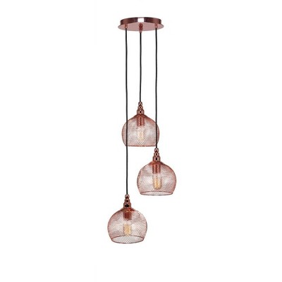 Toltec Lighting Plexus 3 - Light Pendant in  Copper