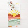 48"x58" Knit Throw Sunshine Blue - Pillowfort™ - image 4 of 4
