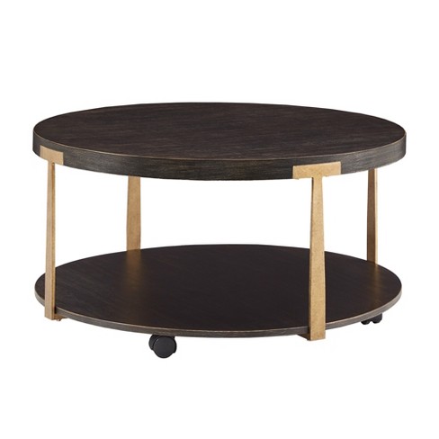 Target black deals round coffee table