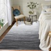 Gradient Color Contemporary Area Rug - Machine Washable Modern Ombre Carpet, Non-Slip Non-Shedding Throw Rug for Living Room Bedroom Laundry - 4 of 4