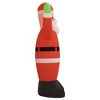VidaXL Christmas Inflatable Santa Claus with LEDs 145.7" - 4 of 4