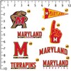 University of Maryland 50ct Vinyl Large Deluxe Stickers Variety Pack - 2 of 4