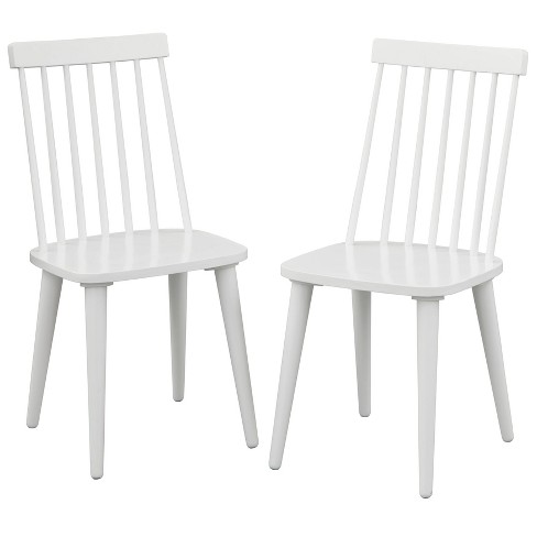 White dining chairs target new arrivals