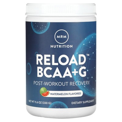 MRM Nutrition Reload BCAA+G, Post-Workout Recovery, Watermelon, 11.6 oz (330 g)