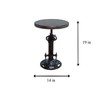 HomeRoots Black Iron Backless Adjustable Height Bar Chair - 3 of 4