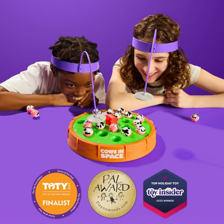 Cows in Space by What Do You Meme?: Educational Electronic Board Game, Animals & Fine Motor Skills, 2 Players, 6 of 8