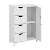 PAGED Storage Cabinet Modern Bathroom Organizer with 4 Drawers, Freestanding Bookshelf Storage Unit for Room - 2 of 4