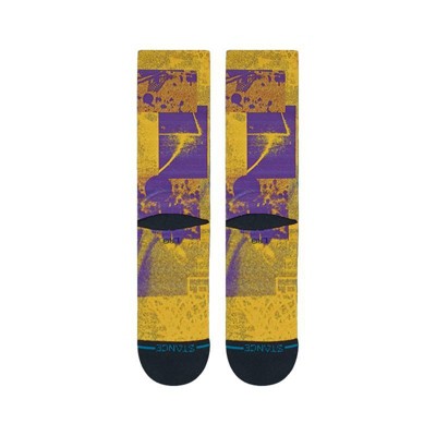 NBA Los Angeles Lakers Scratch Player Large Crew Socks - Lebron James