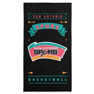 NBA San Antonio Spurs Hardwood Classics Beach Towel 30x60 Inches - 1 of 4