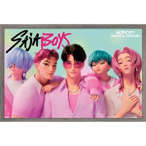 Trends International Netflix KPop Demon Hunters (2025) - Saja Boys Framed Wall Poster Prints - 1 of 4