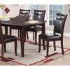 Vynxaria Set of 2 Dining Chairs Made of Dark Brown Cherry Wood, Padded Leather Back and Seat, Perfect for Dining and Living Spaces - 4 of 4