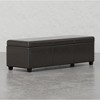 53.90"Lincoln Extra Large Storage Ottoman Bench,Brown - 3 of 4