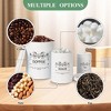Kitchen Canisters Set, 3 Pcs Vintage Food Storage Containers with Airtight Lids - Farmhouse Coffee Tea Sugar Jars for Countertop - 3 of 4