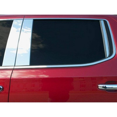 QAA is Compatible with 2019-2020 Chevrolet Silverado 6 Piece Stainless Pillar Post Trim PP59171