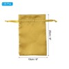Unique Bargains Mini Smooth Soft Wedding Christmas Satin Bags with Drawstring 30 Pcs - 2 of 4