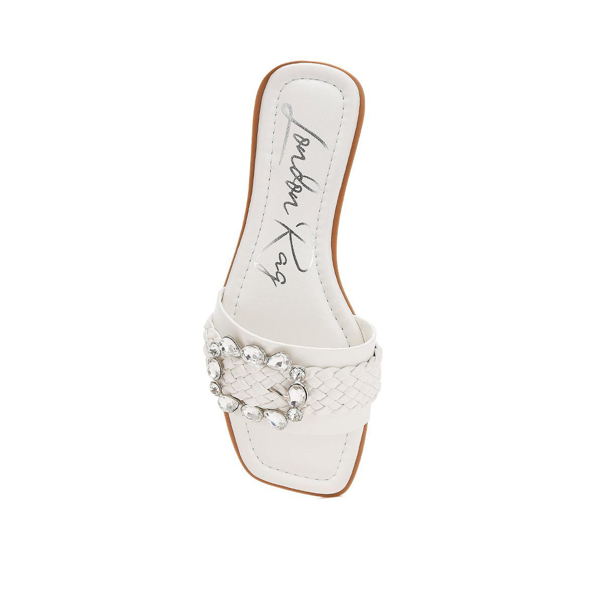 Обувь London Rag Womens Hazbin Diamante Flat 7 — фото 3