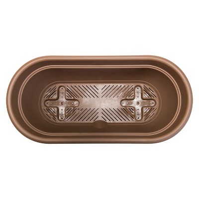 Veranda Square Terra Cotta Clay Planter for Indoor & Outdoor, 11 in.