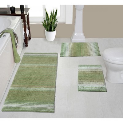 Gradiation Rug Collection Cotton Tufted Set of 3 Bath Rug Set - Home Weavers