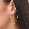 SHINE by Sterling Forever Delicate Threader Hoop Earrings - 2 of 4