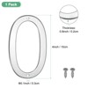 Unique Bargains 304 Stainless Steel Polished Surface Rust Corrosion Resistant House Number 1 Pc - 3 of 4