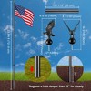 Yescom 25 Ft Aluminum Sectional Flagpole Kit with Gold Ball & Eagle Topper Fly 2 Flags - 3 of 4