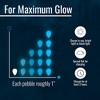 Maplefield 190 Pieces Glow in the Dark Rocks | Indoor & Outdoor Use - Powered by Sunlight - White - 3 of 4