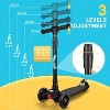 Kids Kick Scooter w/ 3 Light-Up Wheels & Lean-Steer,4 Height Adj. for Ages 3-12 Years, AEBC-9 Bearings for Outdoor Fun - 3 of 4