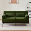 NicBex Modern Chenille Loveseat Sofa with Back Pillow & Cylindrical Armrest,Unique Comfy 2-Seater Sofa for Living Room,Bedroom - 2 of 4