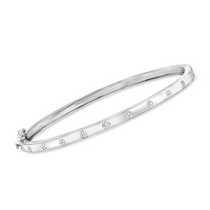 Pure Collection by Ross-Simons 0.50 ct. t.w. Diamond Bangle Bracelet in Sterling Silver - 1 of 4